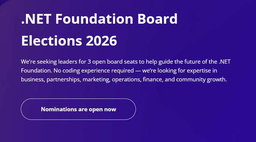 I'm running for the .NET Foundation Board