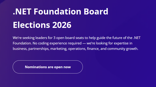 I'm running for the .NET Foundation Board